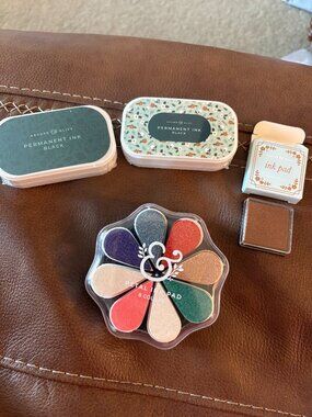 Lot Archer & Olive Stamp Pad Cozy Cottage Ink Stamp Pads Permanent Ink Black